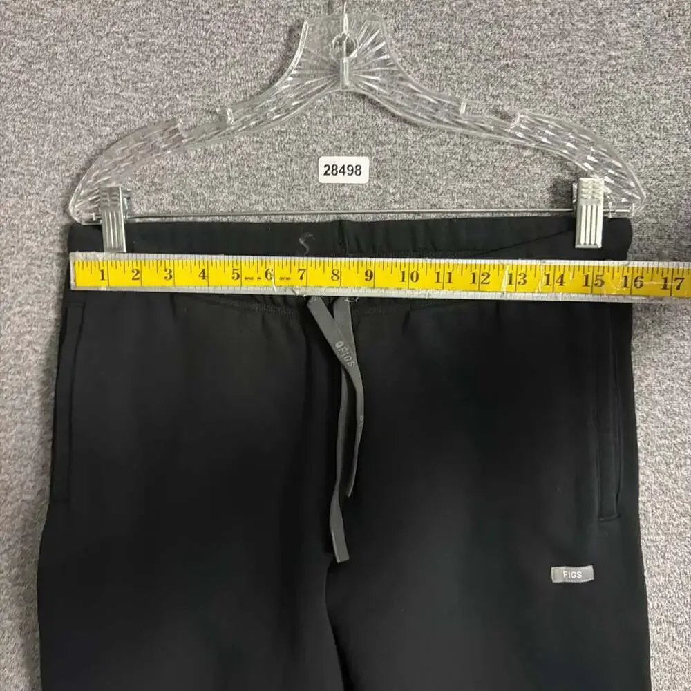 Figs Men's Size Medium Black Fleece Sweatpants